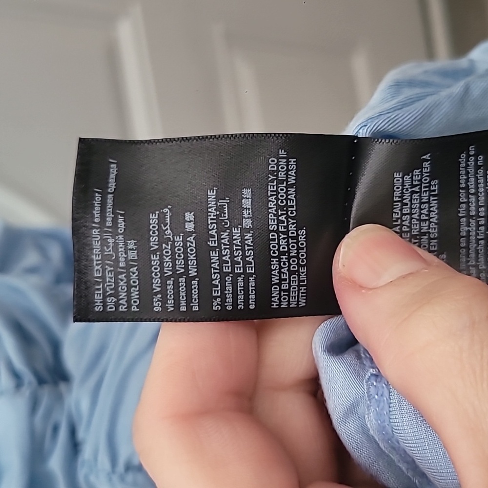 NWT Bebe Square Neck Ruched Dress Powder Blue Size XL Party Date Night Glamorous - Picture 4 of 4